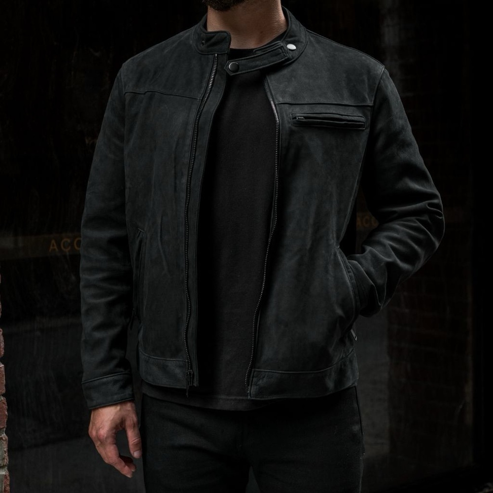 Men's Black Leather Jacket